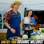 Brazzers.com porno advertise that says cum get your organic melons starring Eva Lovia getting fucked by Xander Corvus