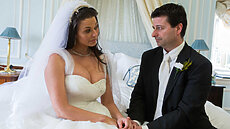 brazzers porn advert My Best Man Fucked My Wife's Ass Porn Ad (1) bride in her wedding day