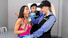 Watch the official free HD Brazzers.com porn video Full Cavity Search Pt. 1 featuring Nathaly Cherie, Polly Pons.