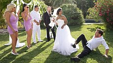 Rita Daniels, Avery’s new mother-in-law to be, catches him and drags him into Avery's room for a quick romp