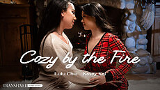 New Transfixed scene Kasey Kei & Lulu Chu in Cozy by the Fire