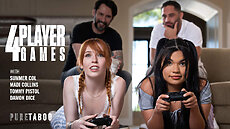 Madi Collins Damon Dice & Tommy Pistol in 4-Player Games - Pure Taboo scene