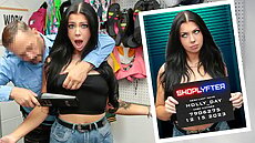 As Holly insists on her innocence, the security guard challenges her to prove her honesty in the raunchiest ways.