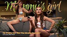 Lexi Luna & Aften Opal in My Pesky Girl Has The Wrong Remote! Mommy's Girl