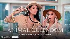 New Transfixed scene Zariah Aura & Kenzie Taylor in Animal Queendom