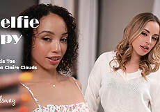 Alexis Tae & Anna Claire Clouds in Selfie Spy Girlsway