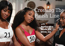 Nicole Kitt & Destiny Mira in Crossing The Finish Line Squirting Lesbian