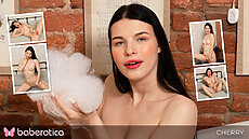 New Solo Porn Video Bath Time Fun With New Brunette Cherry BABEROTICA