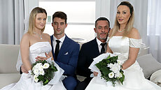 New Virtual Taboo VR Porn Video Lily Blossom , Karina King - Here Cum The Brides VirtualTABOO NEW VR SCENE