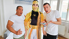 Upcoming Porn BlowPass Lady Dee, Matt Bird, Charlie Dean, - Exotic Genie Demands Big Dick DP Threesome - Part One  New Scene