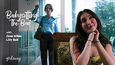ADULT TIME - Babysitting The Brat XXX Girlsway Jane Wilde, Lilly Bell video