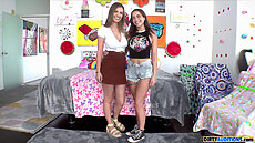 DIRTY AUDITIONS Violet Moore, - Kenzie and Violet Suck It All Up NEW PORN SCENE