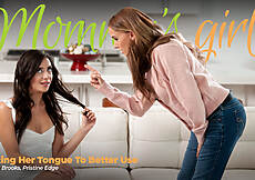 ADULT TIME - Putting Her Tongue To Better Use XXX Mommy's Girl Pristine Edge, Natalie Brooks video