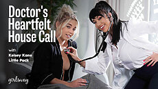 ADULT TIME - Doctor's Heartfelt House Call XXX Girlsway Little Puck, Kelsey Kane video