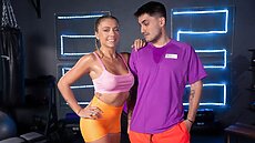 New FakeHub Video - Is it hot in here or is it just me? || Fitness Rooms Ashley Morena, El Papi Ashley Morena, El Papi Porn Scene
