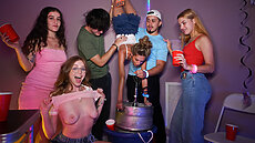 New Reality Kings scene Lucy Foxx, Kaby Snow - College Blow Out  Upcoming full porn video