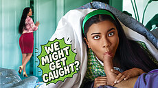Upcoming Family Strokes Porn Video We Might Get Caught? That Only Makes My Stepdaddy's Dick Taste Better || Family Strokes Ameena Green Trailer NEW
