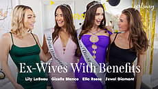ADULT TIME - Ex-Wives With Benefits XXX Girlsway Lily LaBeau, Gizelle Blanco, Ella Reese, Jewel Diamant video