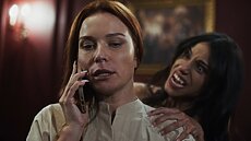 Unable to comprehend Clemence’s rejection, Penny lashes out, revealing her new nature as a vampire and using her supernatural powers to subdue Clemence to her will.