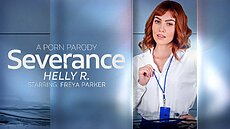 Welcome to Severance: Helly R. (A Porn Parody), where desire makes everyone forget the rules!