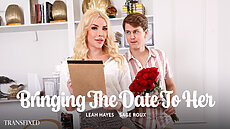 New Transfixed Scene - Bringing The Date To Her Upcoming Trans Porn Sage Roux, Leah Hayes Adult Time TS PORNO