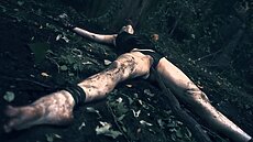 Unbeknownst to Sofia, the roots of this strange flower are moving and they’re surrounding her.In an instant, the roots snatch at Sofia’s feet, pulling her to the ground. Realising that the flower was a trick to lure her closer, Sofia gets overwhelmed by roots and branches that tear away her clothes, exposing her naked body for the plant life to penetrate and breed.