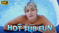 New Wank It Now video - ELLA JASMINE in HOT TUB FUN  - New Porn
