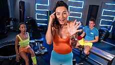 New SexyHub Video - Lexi Dona, Cara Mella - Big Cock Gym Threesome With Babes