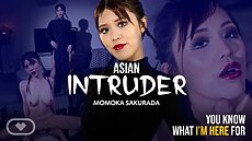 New VR Porn Video Momoka Sakurada Asian Intruder Virtual Real Porn