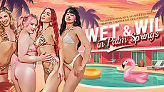 New VR Scene Wet & Wild in Palm Springs VRBangers Beca Barbie Eva Nyx VR Porn