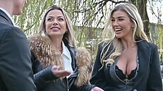 Blonde besties Shalina Devine and Aspen Raign are taking a stroll through the city chatting about their shy, but sexy new friend, Charlie Dean. They take a couple of selfies and bump into Charlie by the river. The girls suggest they head back to Aspen s place for a coffee. Once they get there, both beauties soon emerge in seriously sexy black lingerie and put on a show as Aspen pulls Shalina s panties to one side to lick her pussy. Charlie buries his face in Aspen s ass while she is bent over Shalina switches places to toy Aspen s pussy with a glass dildo while she sucks him off! Soon both babes give Charlie all their attention as they give him a blowjob together! They work up and down his shaft and get face fucked before this steamy threesome ramps up with both girls getting their pussies and asses filled with dick in numerous positions! Naughty Aspen takes Charlie s cock into her mouth after Shalina gets ass fucked and after taking a doggystyle pounding, both babes share his load bet
