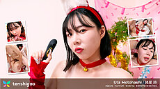 New porn video Uta Motohashi Tenshigao Uta Motohashi Sucks Two Cocks At Once In A Threesome tenshigao