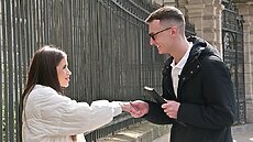 Brunette hottie Sofia Smith is sitting outside flicking through her notebook when she is approached by shy guy Charlie Dean who is in her Spanish class. They walk together to their next lesson as teacher, Molly invites them in. She helps Charlie take off his jacket and this nervous student sits down next to Sofia who tries her hardest to get his attention. Moly steps out for a bit when her colleague, Leo interrupts the class and asks if he can speak to her in his classroom. When they are alone, this naughty babe makes a move on him and squats down to suck on his cock! Meanwhile in her classroom, Sofia has had the same idea and takes out Charlie s shaft to lick and suck on him too. He can t believe what s happening and soon comes out of his shell as he face fucks Sofia! In the separate classrooms, both teachers and students fuck like crazy until Molly realises she probably should head back into class to continue her lesson. She catches Sofia and Charlie at it and joins in almost immedia